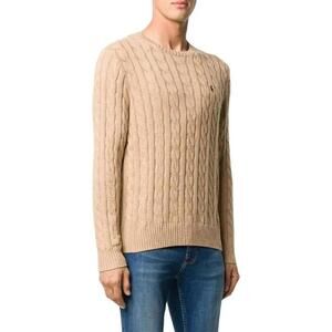 Ralph Lauren Tan Cable Knit Sweater